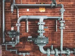 Exposed pipes